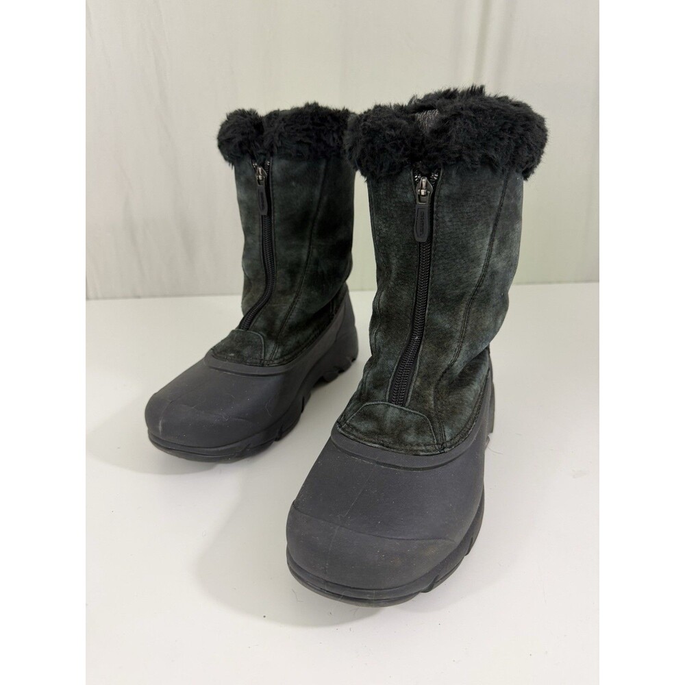 Sorel Snow Angel Zip Winter Insulated  Waterproof Black Womens Boots Sz 7